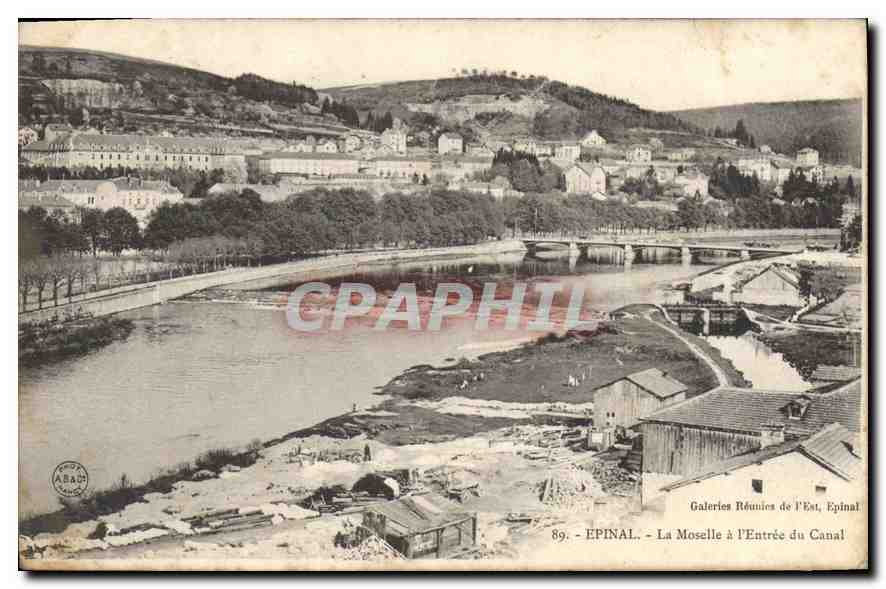 Epinal - La Moselle à l'Entrée du Canal — Galeries Réunies de l'Est, Epinal, n°89