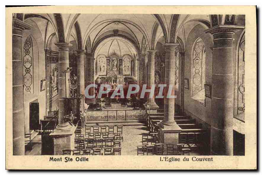 CPA Mont Ste Odile l'Eglise du Couvent 