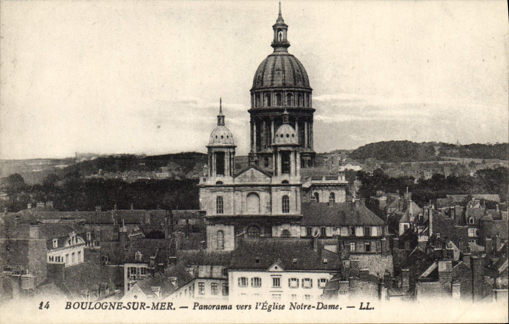 Boulogne-sur-Mer — Panorama verso la Chiesa di Notre-Dame — LL — N° 14