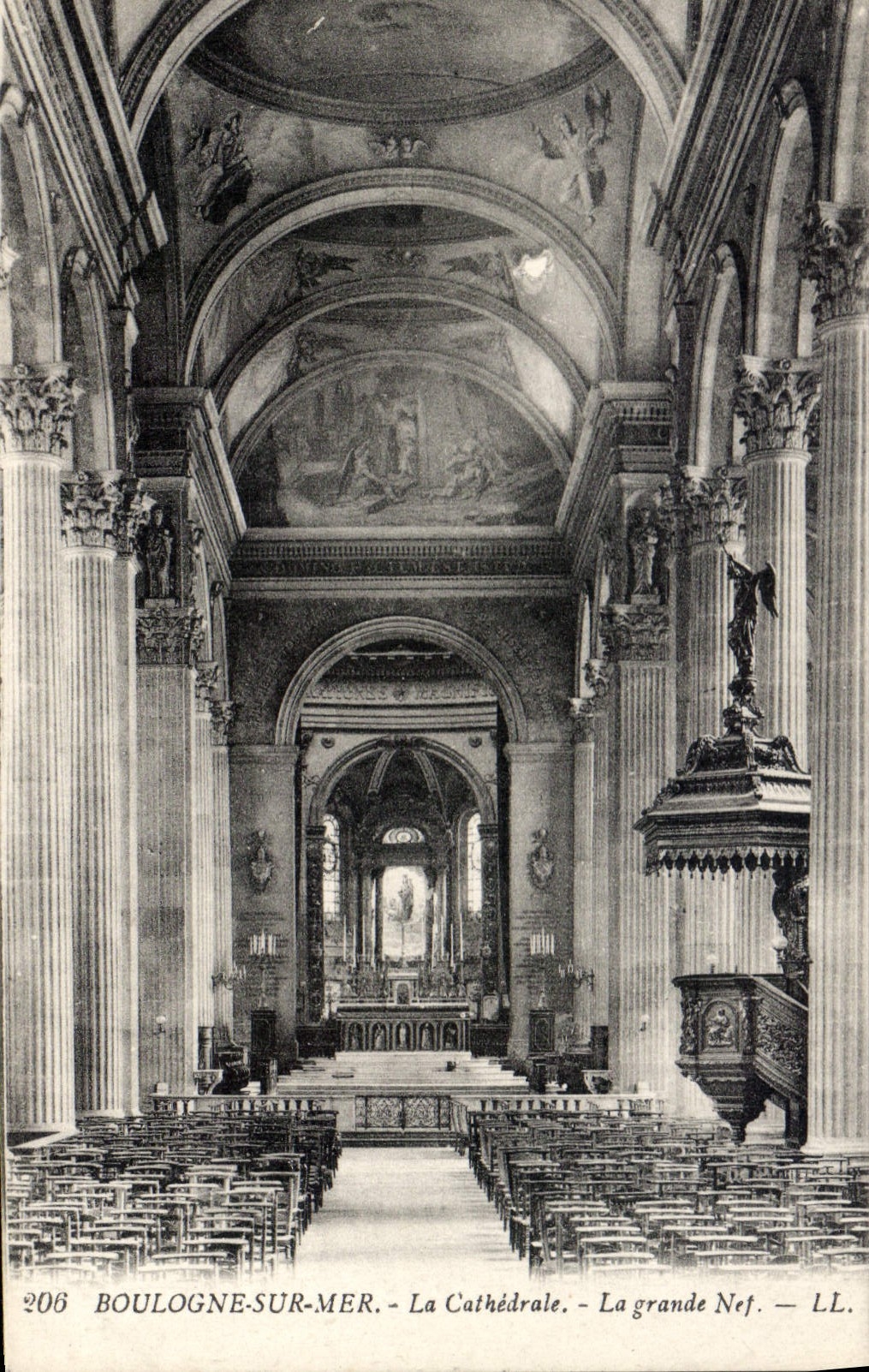 Boulogne-sur-Mer - La Catedral - La gran Nave — LL. n° 206
