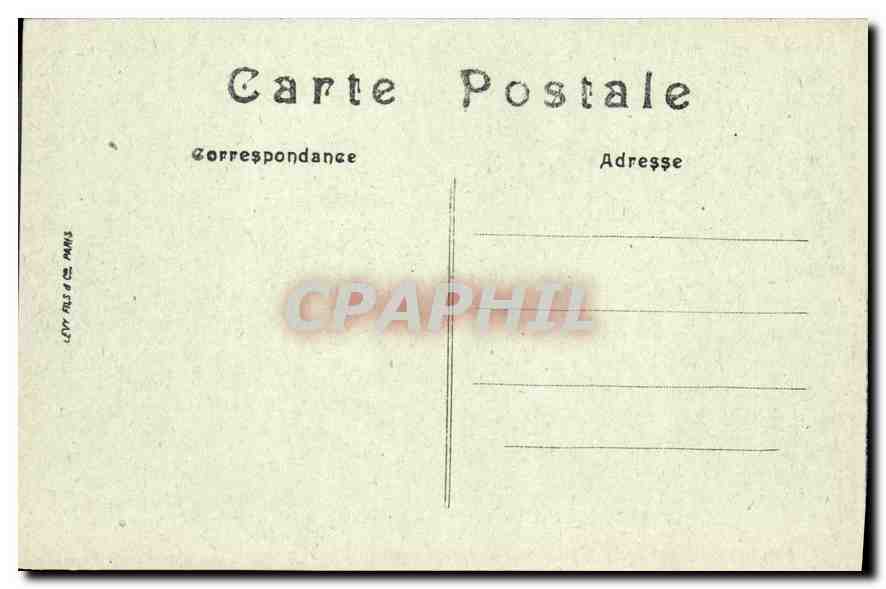 CPA Chambery Fontaine des Elephants et Rue de Boigne  — Rückseite