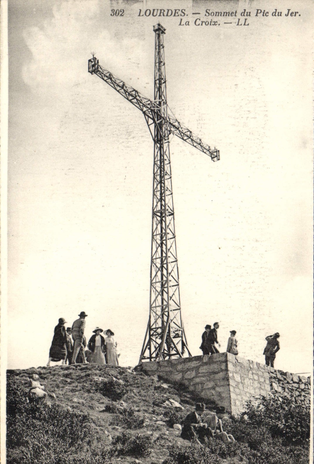 CPA Lourdes Sommet du Pic du Jer La Croix 