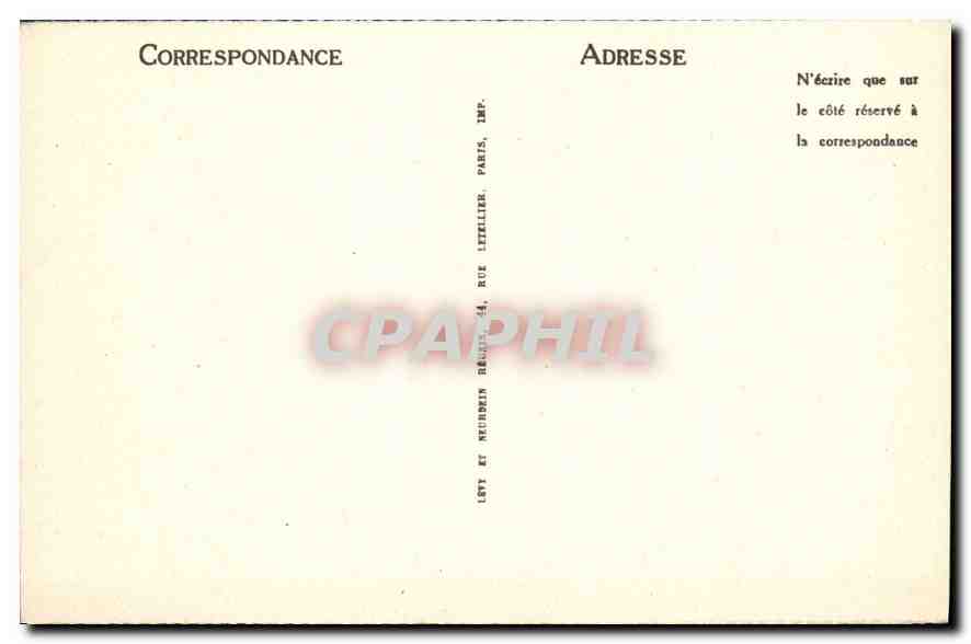 CPA Lourdes Chemin de Fer Funiculaire du Pic du Jer  — Verso