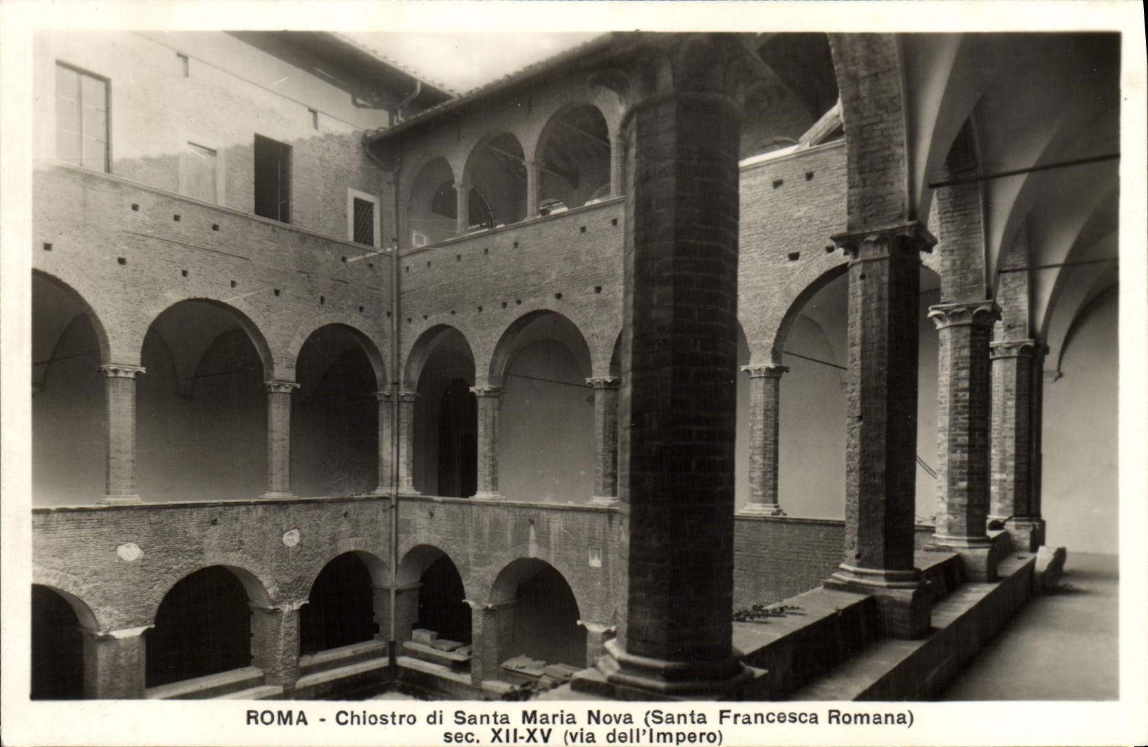 CPA Roma Chiostro di Santa Maria Nova Santa Francesca Romana 