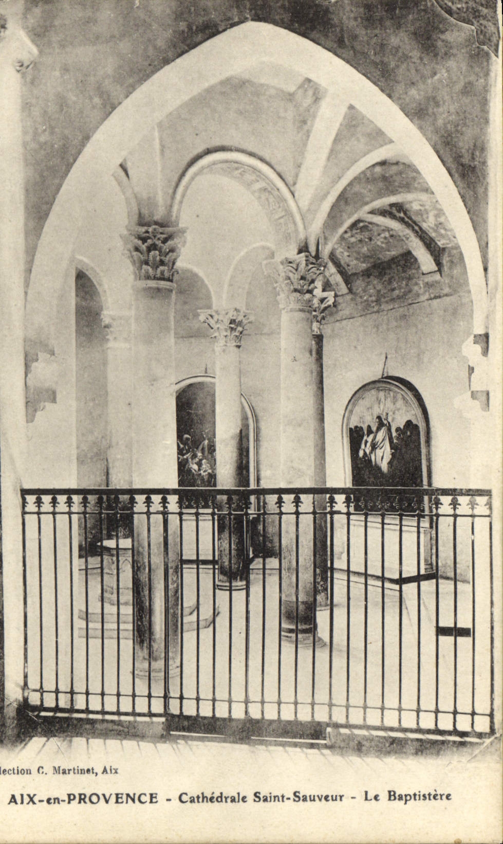 Aix-en-Provence - Cathédrale Saint-Sauveur - Le Baptistère — Collection C. Martinet, Aix