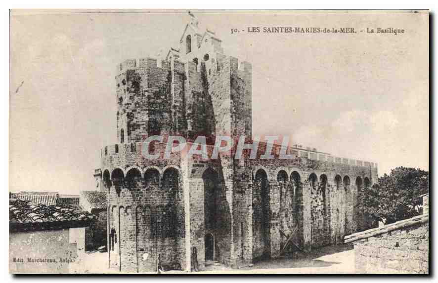 Les Saintes-Maries-de-la-Mer — La Basilique — Edit. Marchatenu, Arles