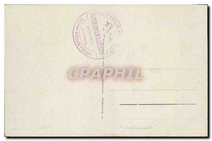 CPA Vieil Armand Nouveau Cimetiere Militaire Silberloch 6 Ossuaires Militaria — Rückseite