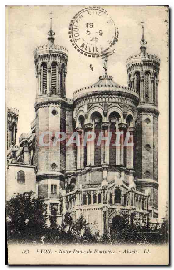 CPA Lyon Notre Dame de Fourviere Abside 