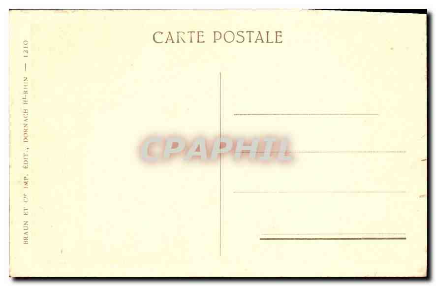 CPA Mulhouse Eglise St Etienne  — Rückseite