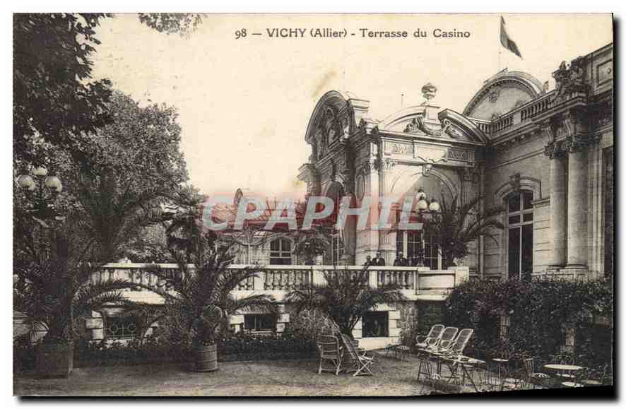 CPA Vichy Allier Terrasse du Casino 