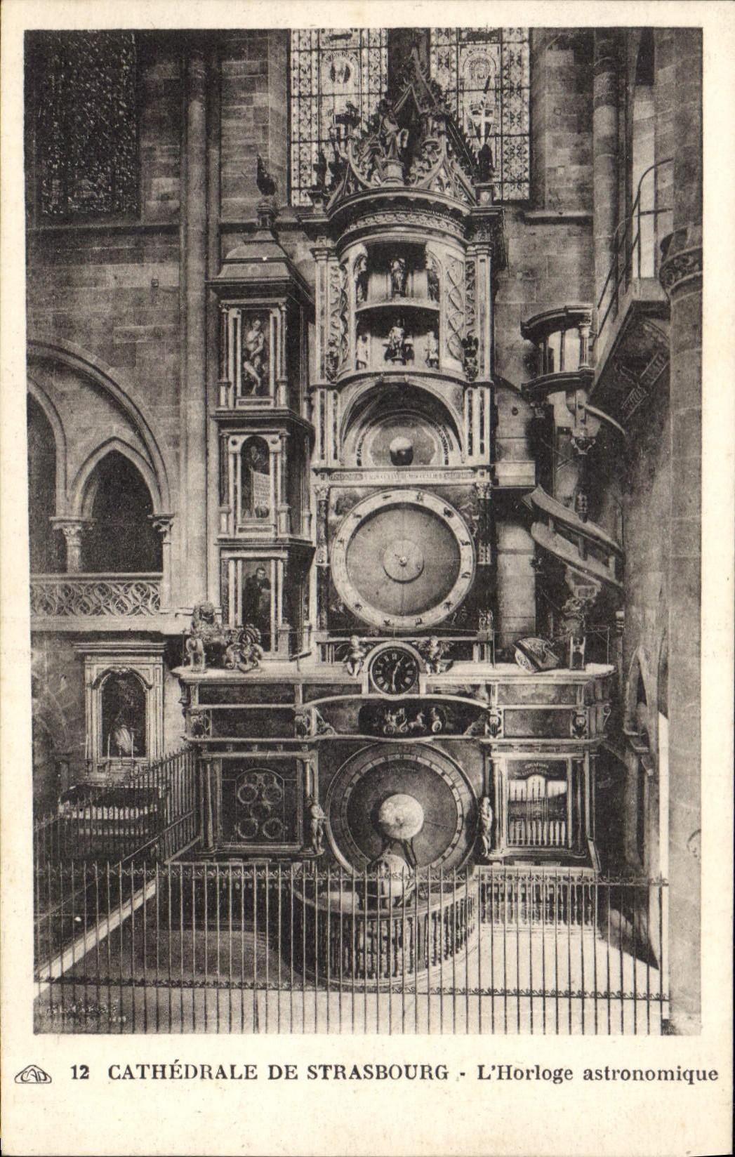 CPA Cathedrale de Strasbourg L'Horloge astronomique 