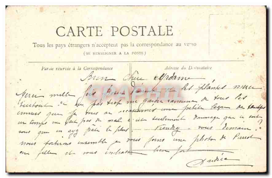 CPA Colection Petit Journal Paris L'Arc de Triomphe Paris — Rückseite