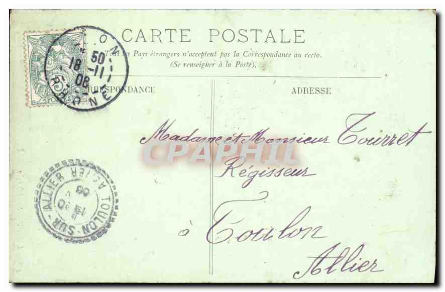 CPA Lyon Saint Nizier  — Verso