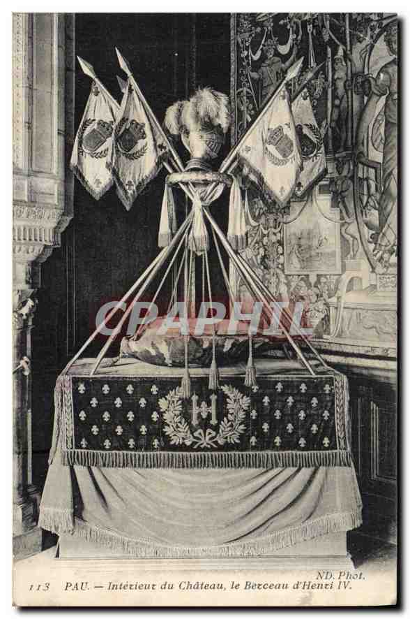 CPA Pau Interieur du Chateau le Berceau d'Henri IV 