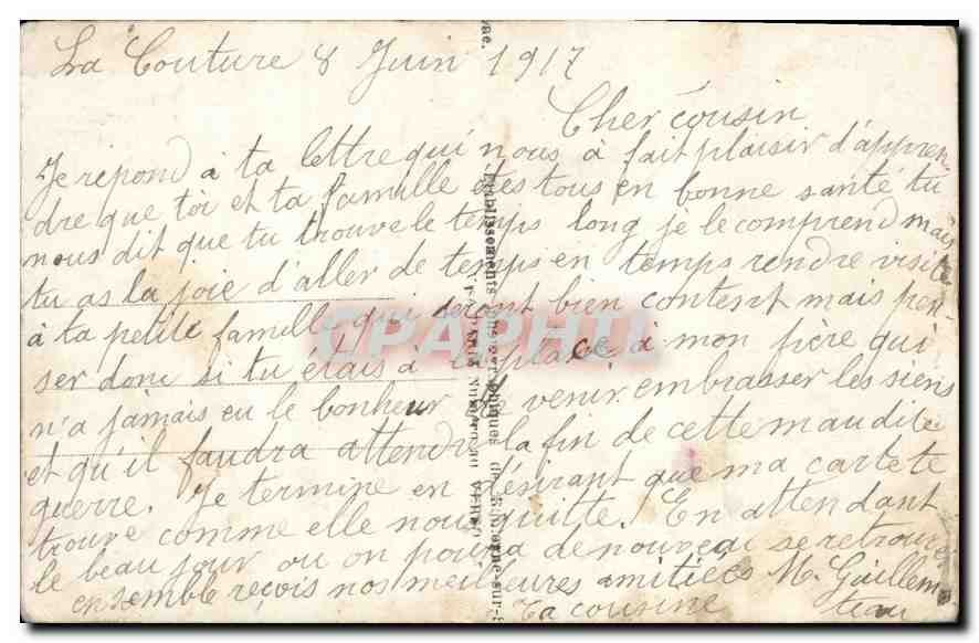 CPA Toto Francais Porte Bonheur Gage d'Attachement et de Victoire  — Back