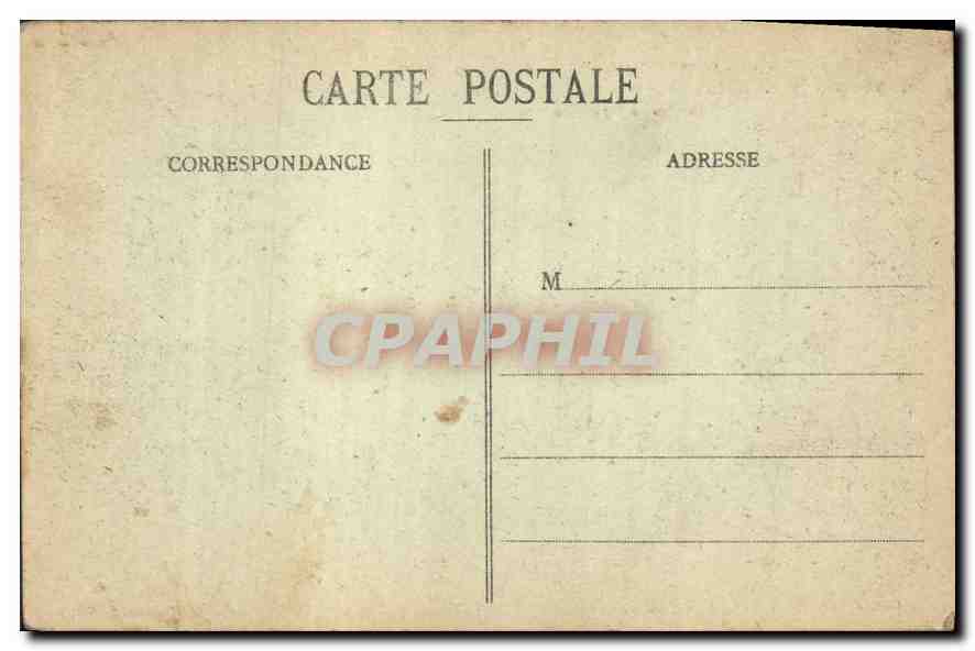 Revigny (Meuse) — Hôtel de Ville et Rue de Bar-le-Duc après le bombardement du 6 au 12 septembre 1914 — A. Humbert, photo-édit. S.-Dizier — Verso