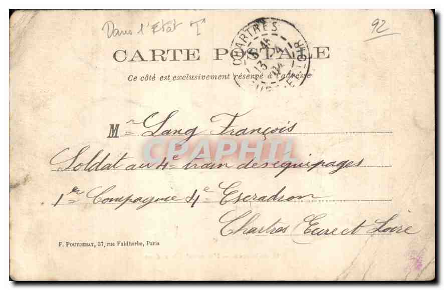 CPA Robinson Une Cavalcade a unes Anes Mules — Rückseite