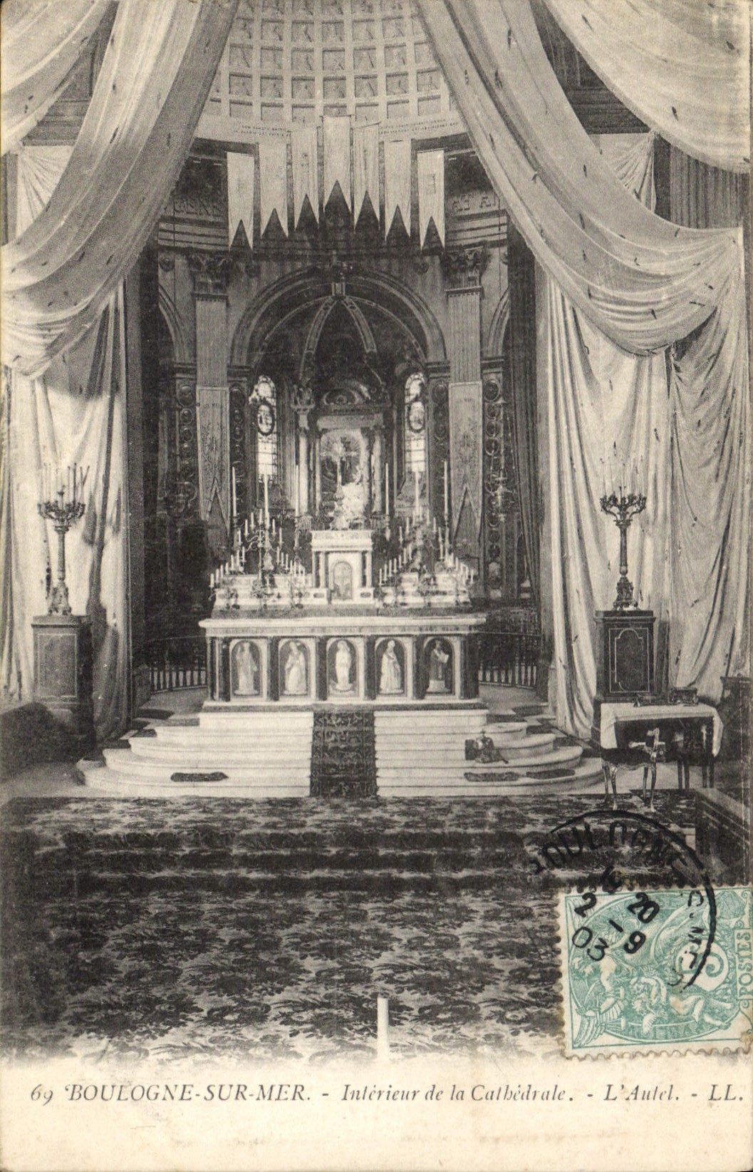 Boulogne-sur-Mer — Intérieur de la Cathédrale — L'Autel — LL. n°69