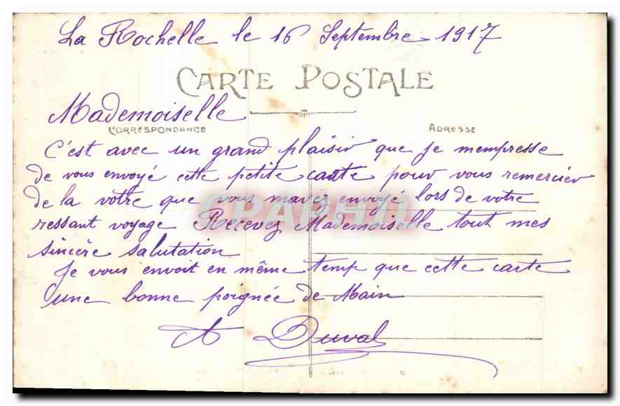 La Rochelle — Les Allées du Marl — Artaud et Nozais, Nantes, n°70 — Back