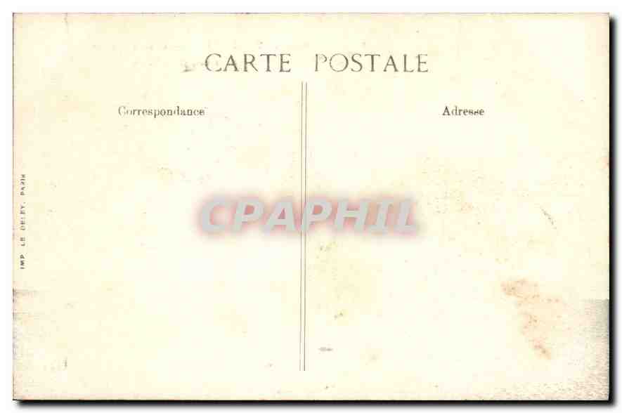 CPA Versailles Char d'Apollon Le tapis vert et le Palais  — Verso