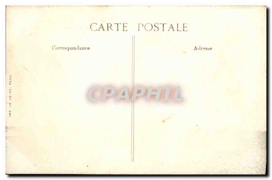 CPA Versailles Char d'Apollon Le tapis vert et le Palais  — Verso
