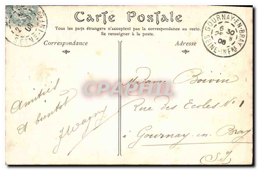 CPA Dieppe Le Musee  — Rückseite
