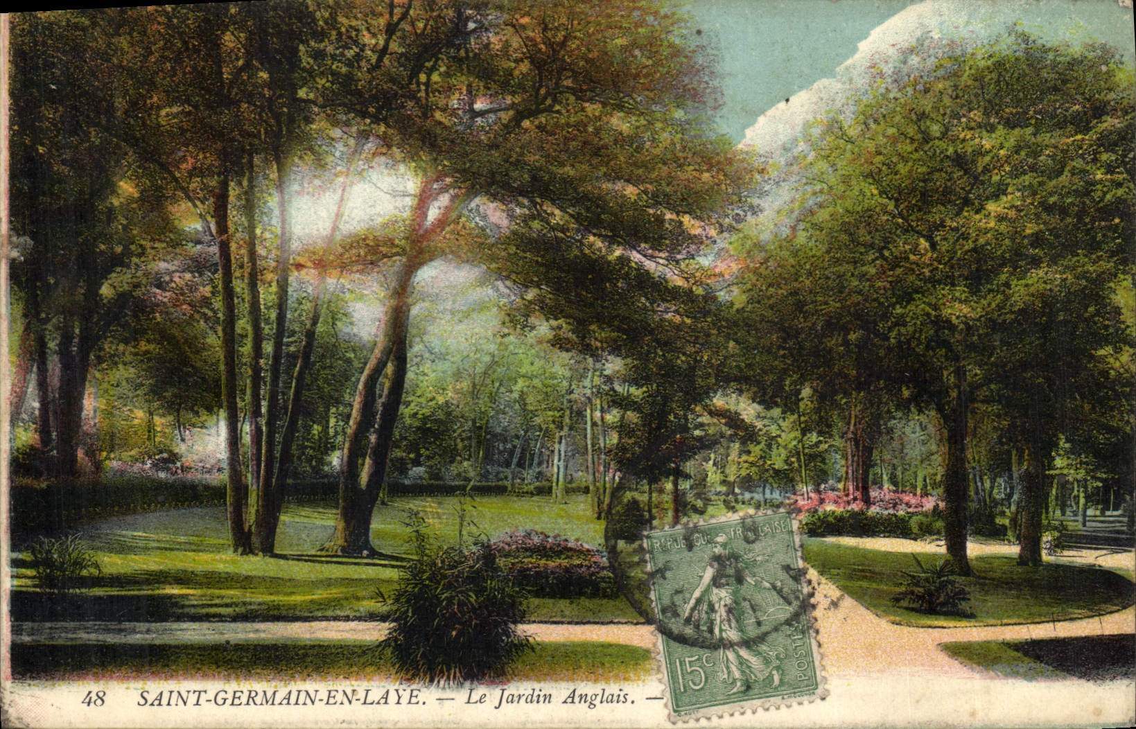 Saint-Germain-en-Laye — Le Jardin Anglais — éditeur anonyme, n° 48
