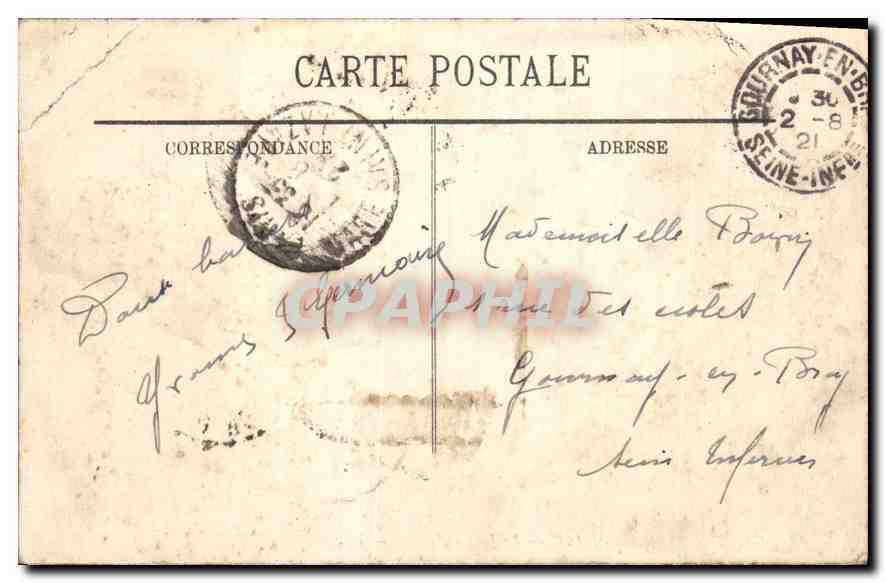 Saint-Germain-en-Laye — Le Jardin Anglais — éditeur anonyme, n° 48 — Verso
