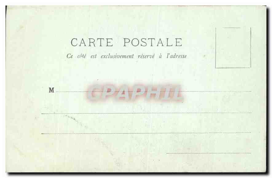 CPA Calais La Rue de la Citadelle et le Beffroi  — Rückseite