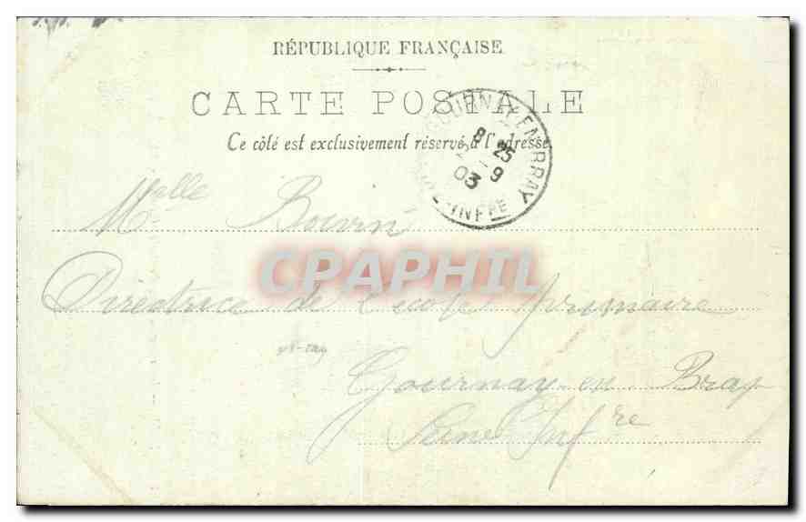 CPA Calais Interieur de l'Eglise Notre Dame  — Rückseite