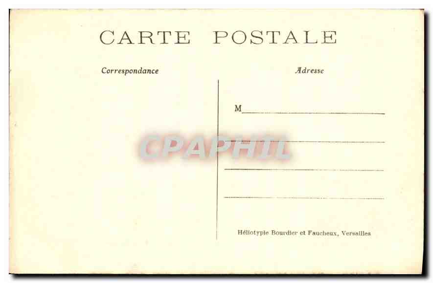 CPA Versailles Parc du Petit Trianon La Laiterie et la Maison de la Reine  — Rückseite