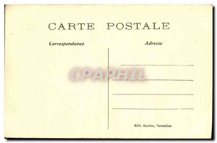 CPA Parc de Versailles Bassin de Latone  — Verso