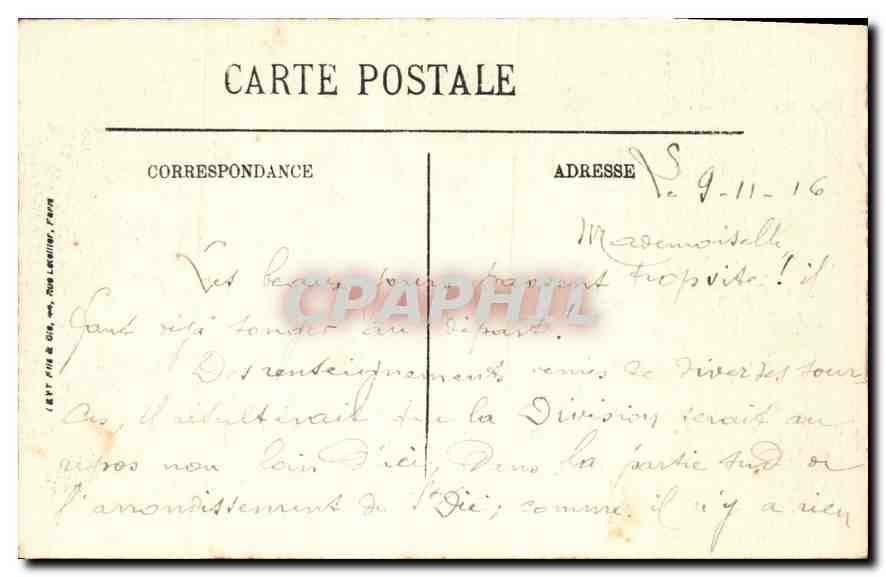CPA Epinal La Moselle et la Vallee St Antoine  — Rückseite
