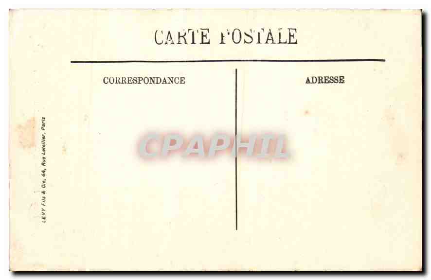 CPA Epinal Le Chateau Allee de la Colombiere  — Rückseite