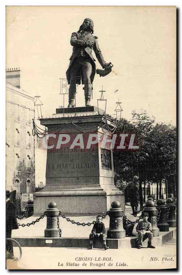 CPA Choisy le Roi La Statue de Rouget de Lisle 