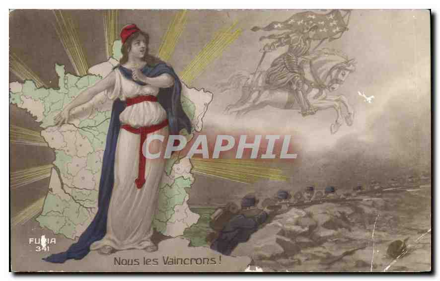CPA Nous les Vaincrons Militaria