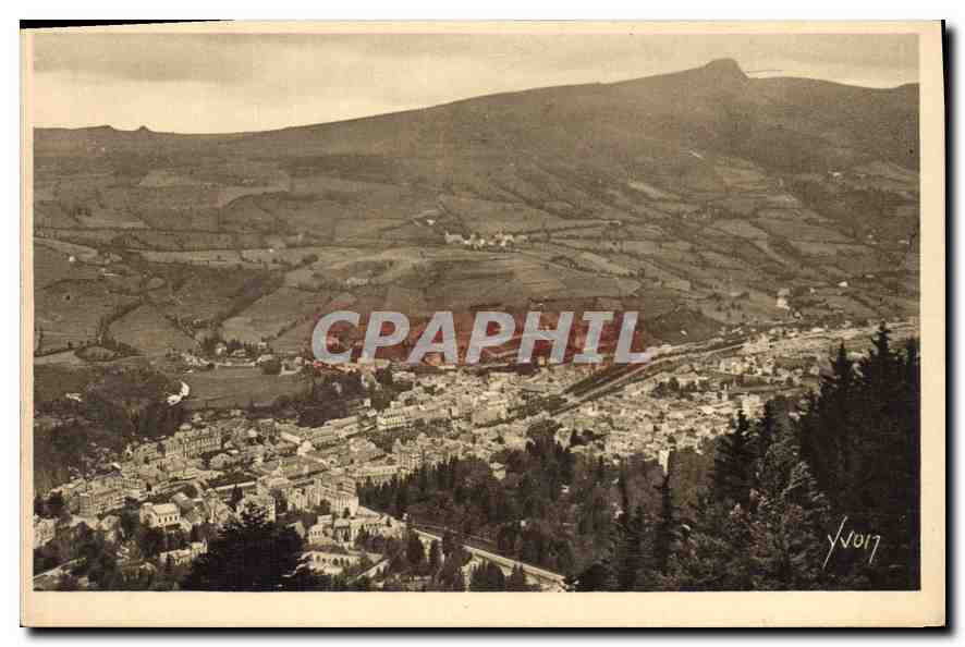 CPA Auvergne La Bourboule Puy de Dome Vue panoramique prise du Funiculaire 