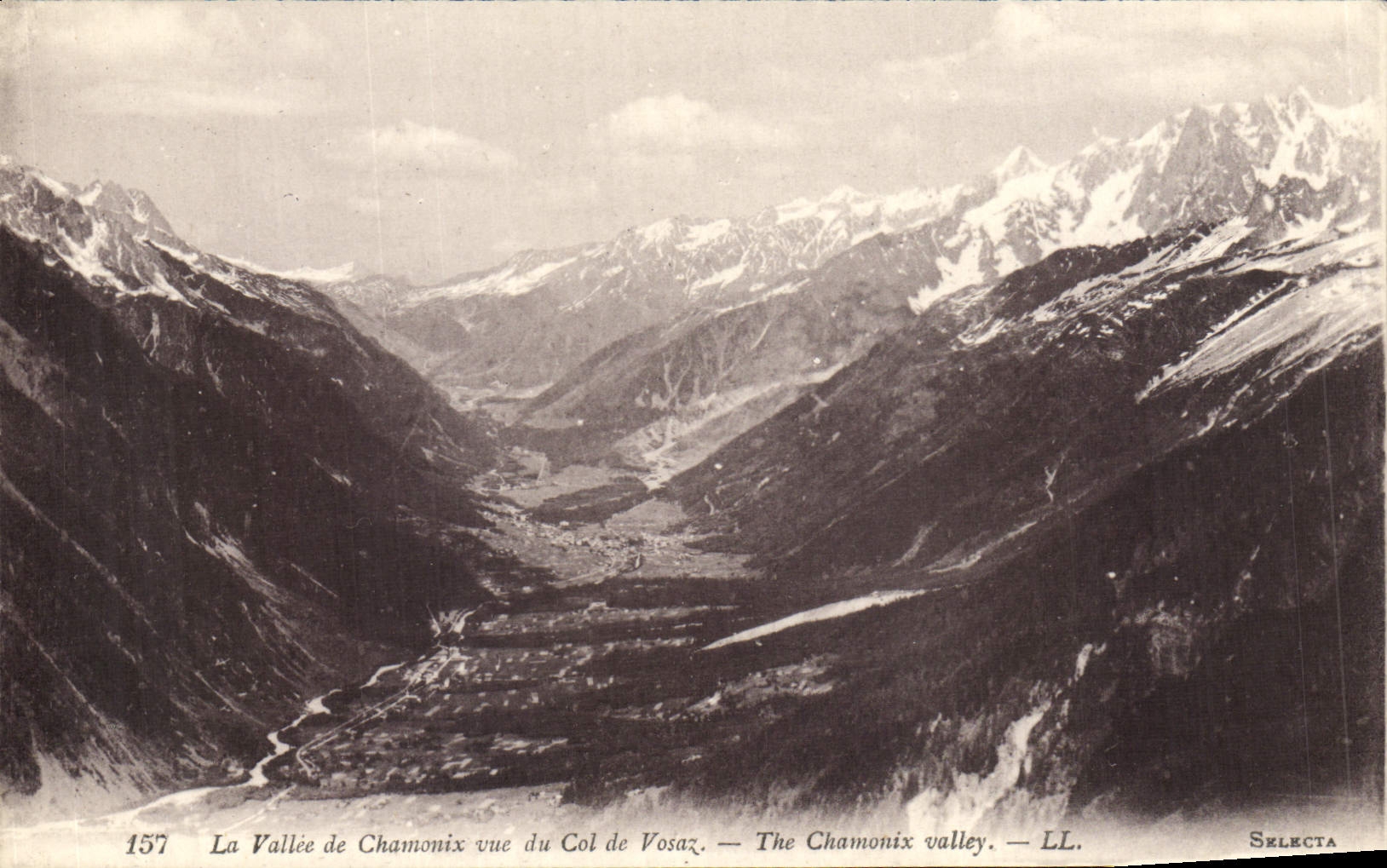 La Vallée de Chamonix vue du Col de Vosaz — SELECTA 157