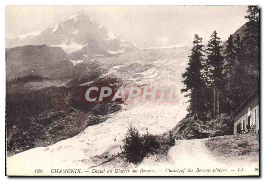 CPA Chamonix Chatel du Glacier des Bossons 