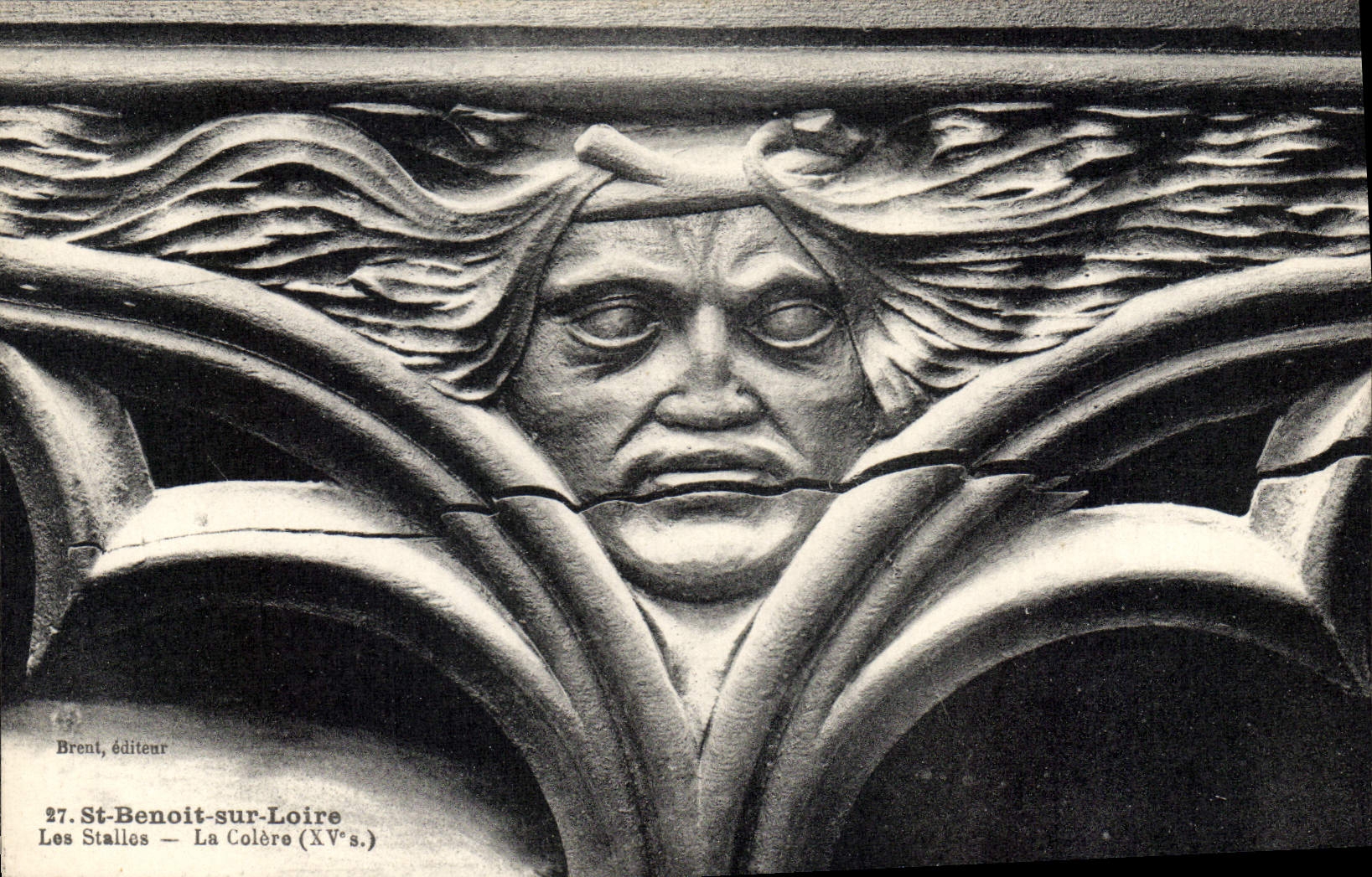 CPA St Benoit sur Loire Les Stalles La Colere XV s 