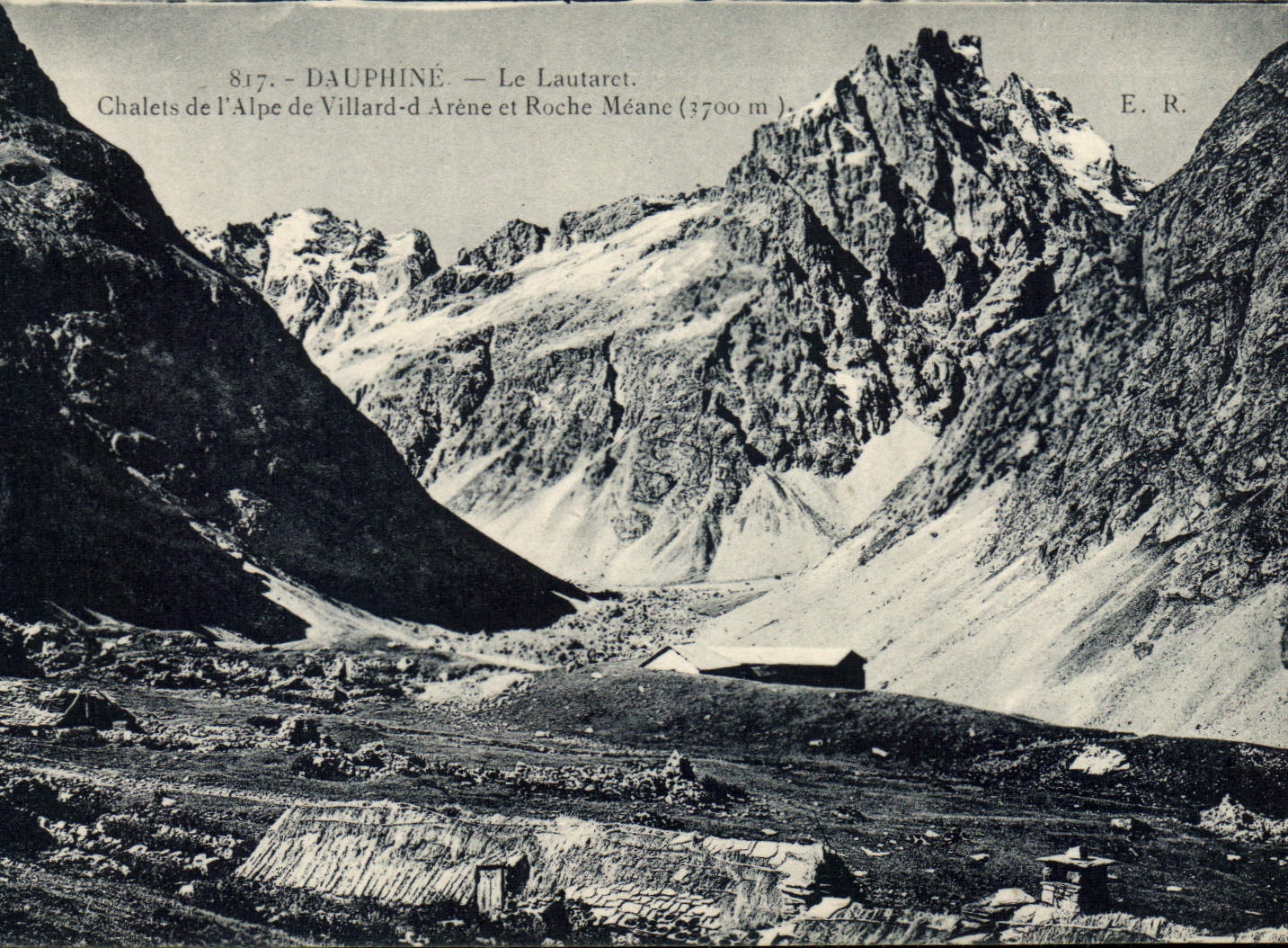 CPA Dauphine Le Lautaret Chalets de l'Alpe de Villard d'Arene et Roche Meane 