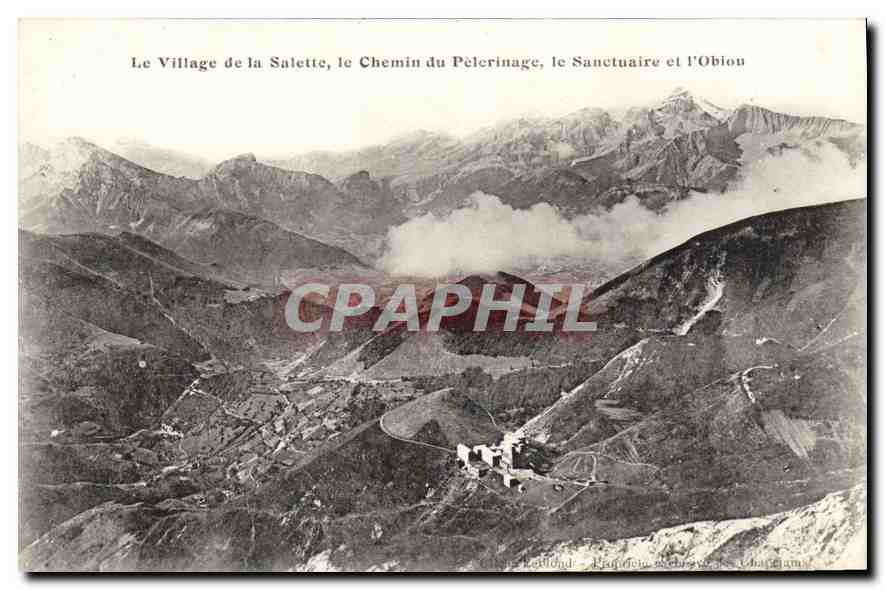 Le Village de la Salette, le Chemin du Pèlerinage, le Sanctuaire et l'Obiou — Château-Robert, Hautes-Alpes, France