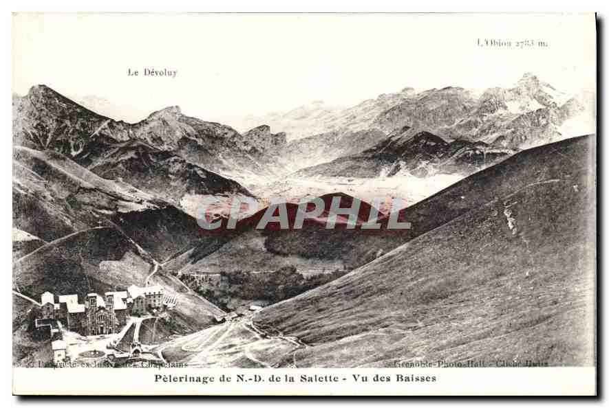 CPA Pelerinage de N D de la Salette Vu des Baisses 