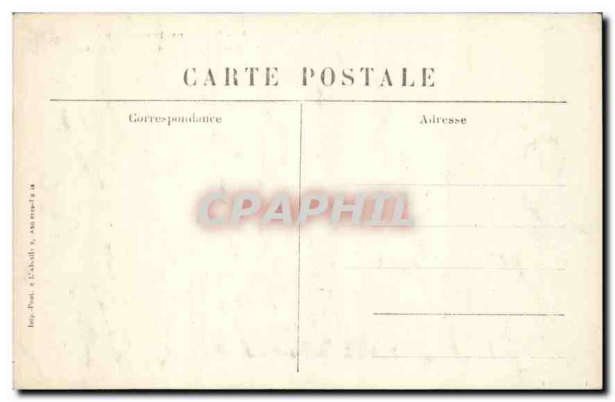 St-Germain-en-Laye — Le Château, façade Sud-Ouest — Le Musée — Éditeur : C. Calvilly, n° 82 — Rückseite