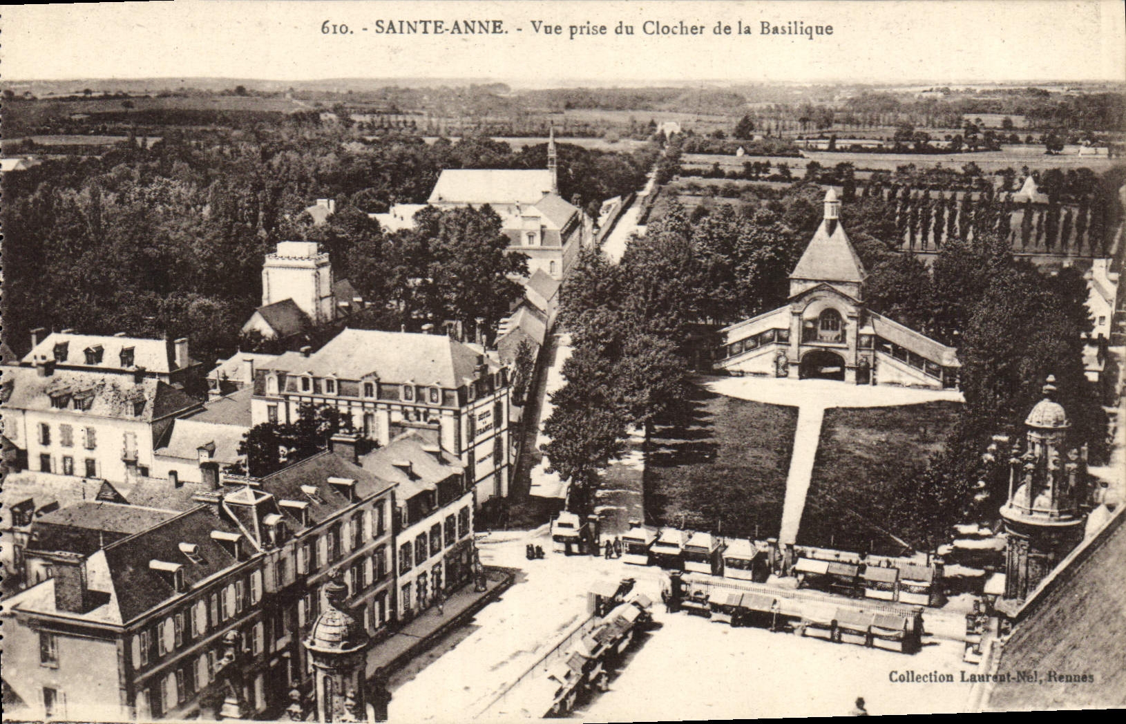 Sainte-Anne - Vue prise du Clocher de la Basilique — Collection Laurent-Nel, Rennes
