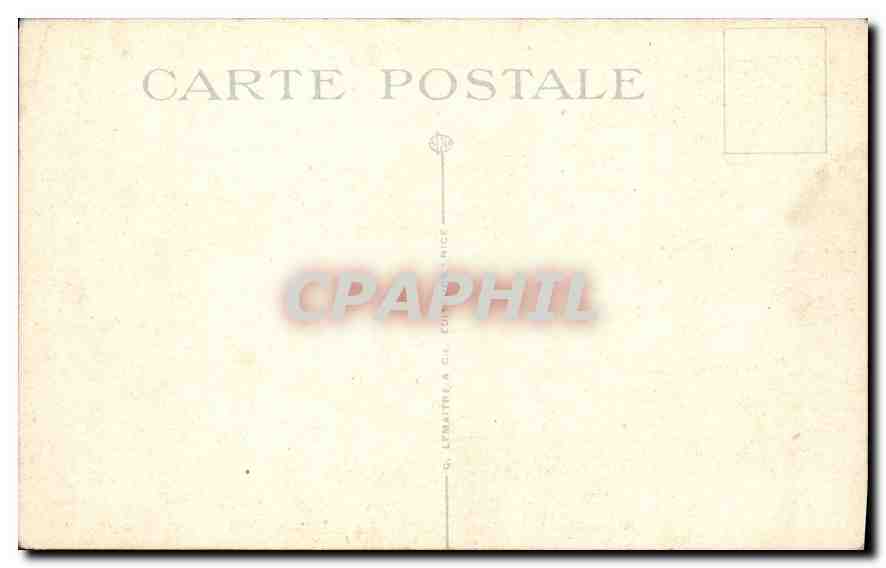 CPA Nice Interieur du Port et vue sur le Mont Boron  — Rückseite