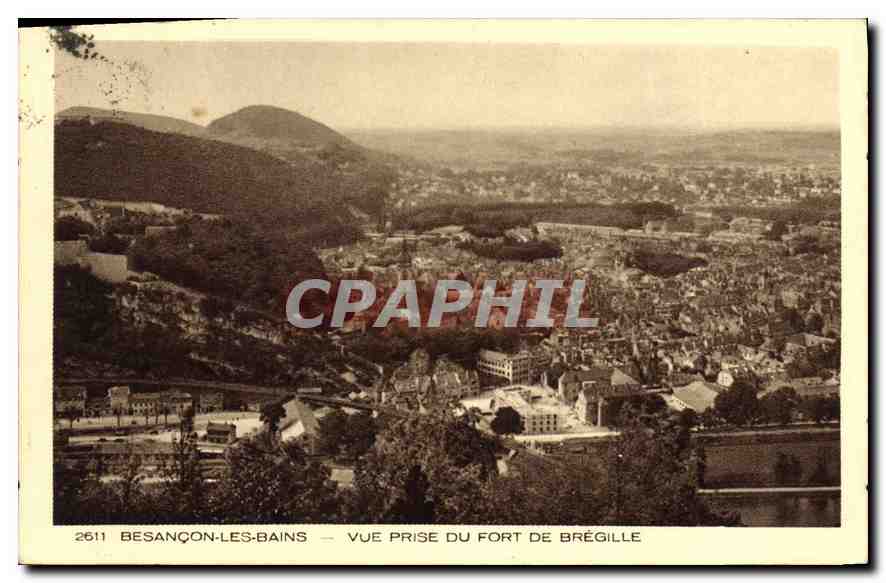 Besançon-les-Bains — Vue prise du fort de Brégille — Braun & Cie, Imp. De Jura, Bâtonnach