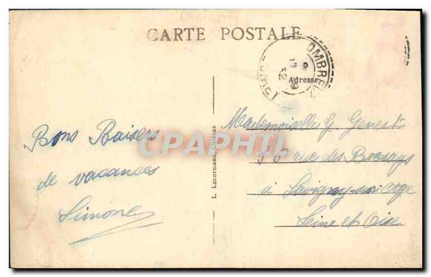 Cembreux (Loiret) — Le Château — Verso