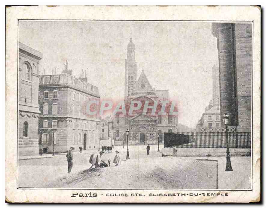 CPA Paris Eglise Ste Elisabeth du Temple 