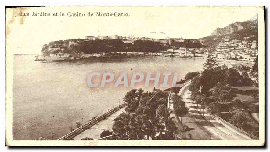 CPA Les Jardins et le Casino de Monte Carlo 
